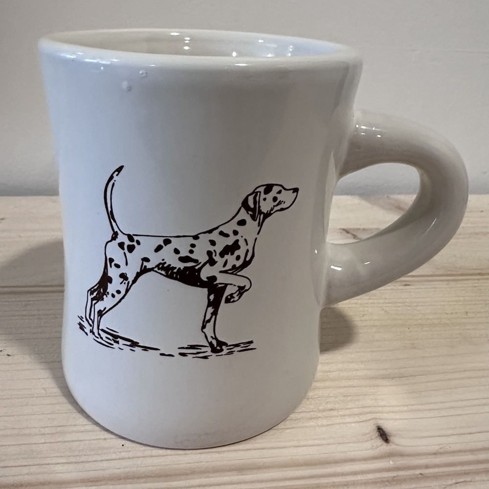 Grounds & Hounds Dalmatian Mug Wake Brew Rescue‎ Repeat Coffee Cup
